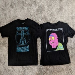 Rick and Morty t shirts medium